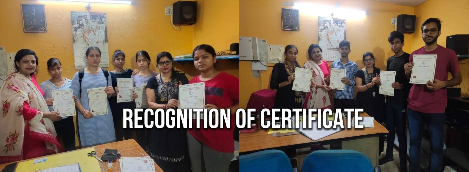 RECOGNITION OF CERTIFICATE